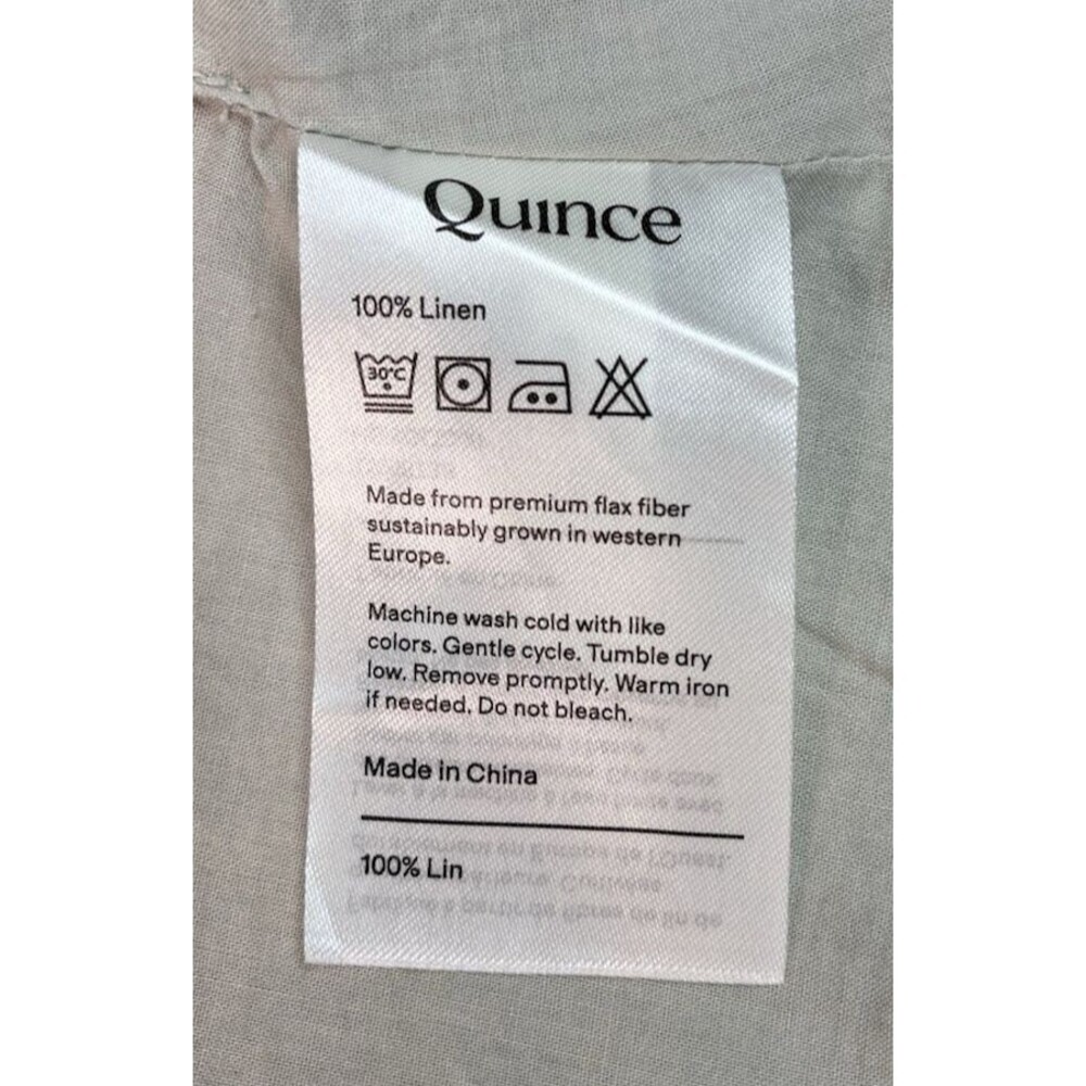 Quince womens NEW! 100% Euro linen 3 button lined luxury vest sz Med travel - Picture 6 of 8